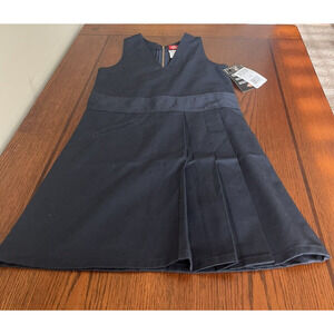 Dickies Girls Twill Jumper Dress Girls Size 7 Reg Navy Blue School Uniform NWT
